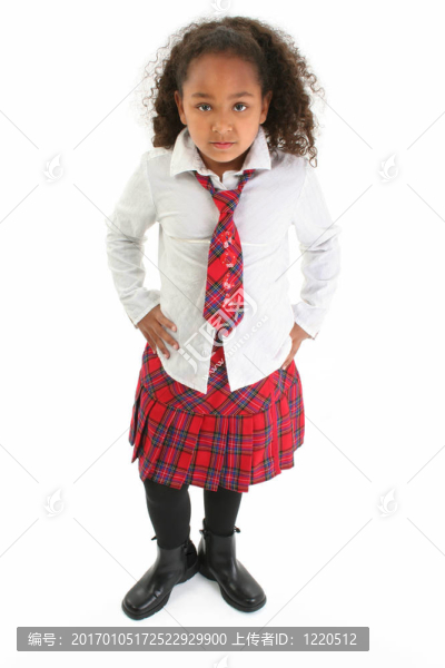 女孩站