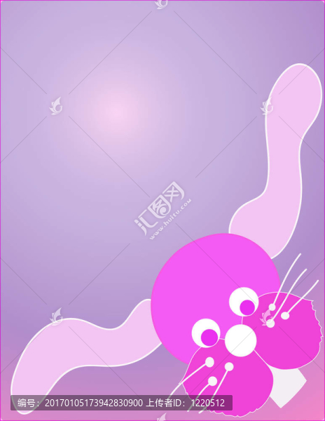 粉紅色的兔子