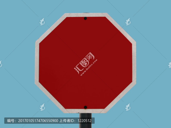 空白的標志-八角