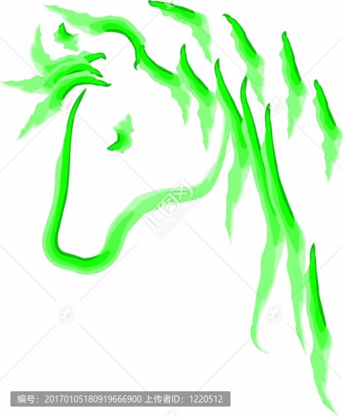 綠色的馬