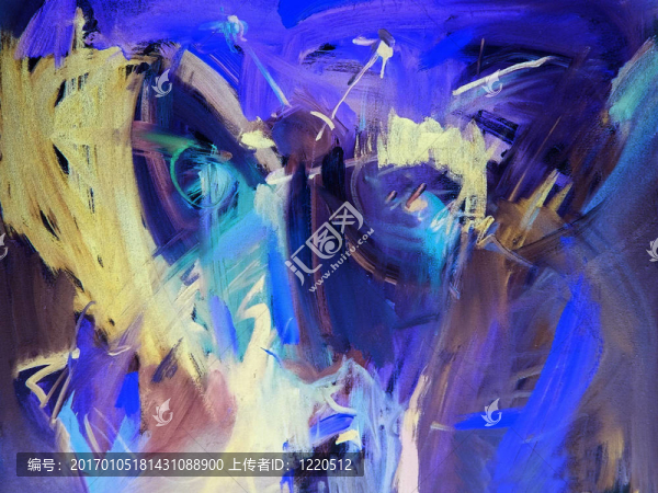藍色的抽象畫