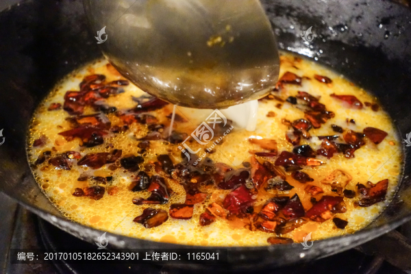 火鍋骨頭湯底,,辣椒火鍋底