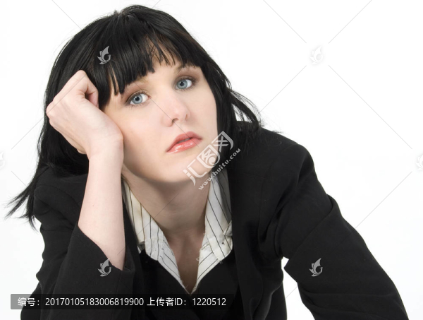 疲倦的年輕的商業(yè)女性