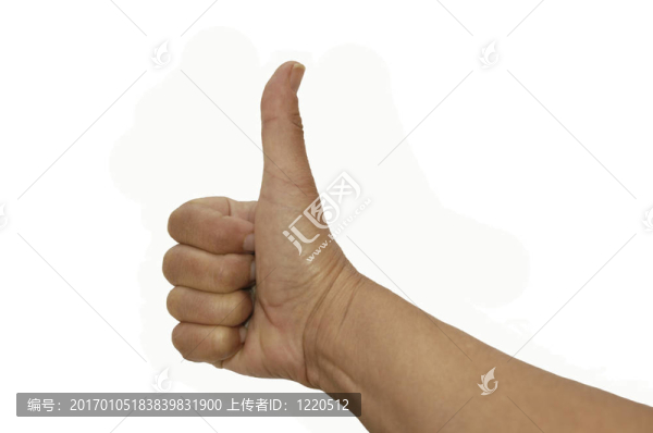 拇指上！