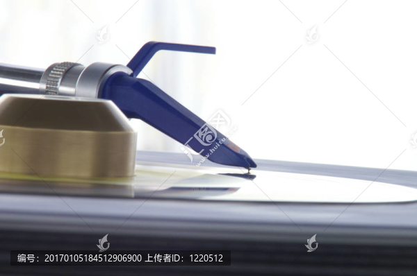 記錄上的藍針