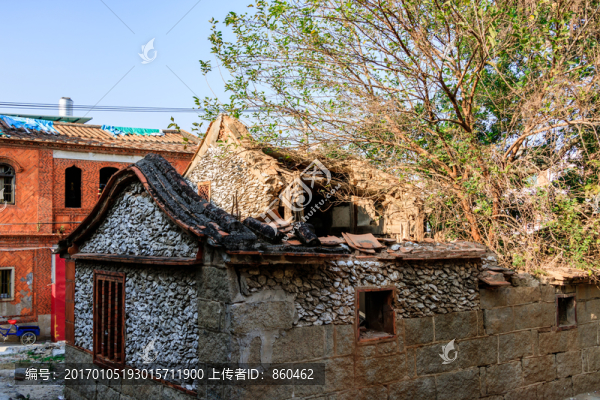 破敗古厝,蚵殼建造的房屋-匯圖網(wǎng) www.fosd68.com 破敗古厝,蚵殼建造的房屋