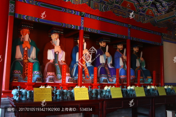 儒家圣人像,文廟,傳統(tǒng)文化,儒