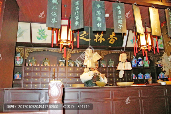 藥房,中藥鋪,民俗蠟像