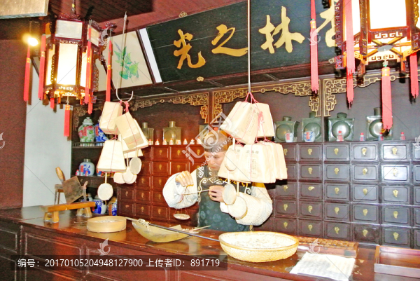 中藥鋪,中醫(yī)館,民俗蠟像