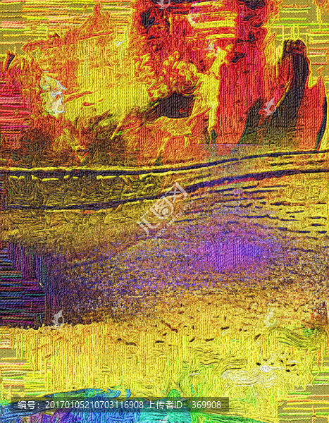 抽象油畫