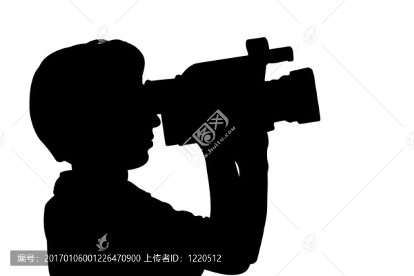 人與機器的剪影
