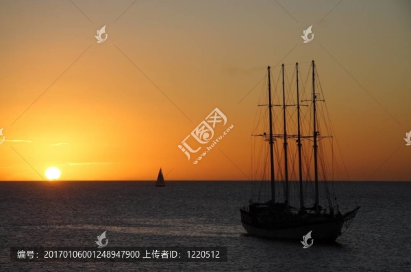 海上的日落