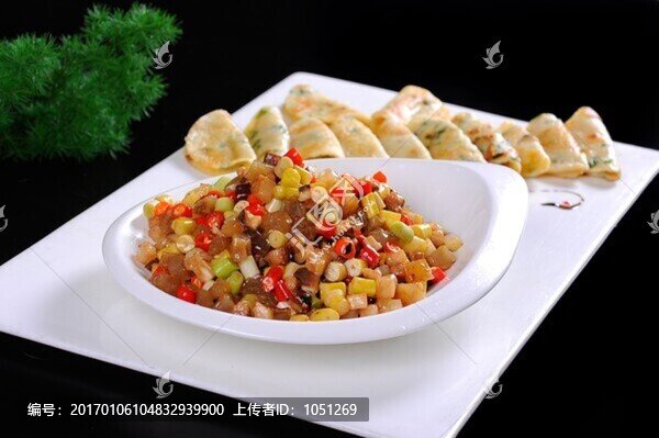 鍋貼煎蝴蝶參