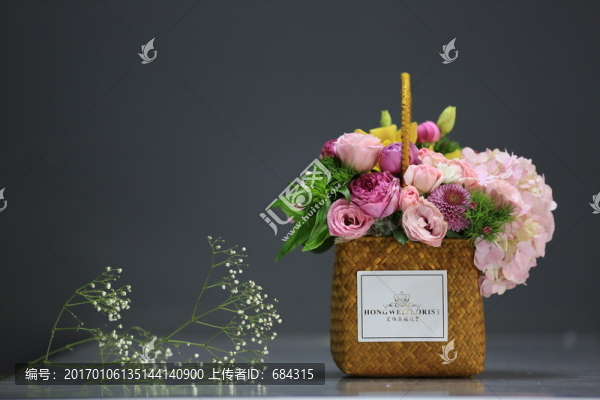 鮮花,花籃