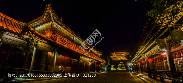 臺(tái)兒莊古城夜景