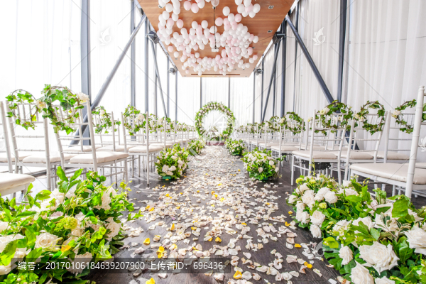婚禮鮮花步道