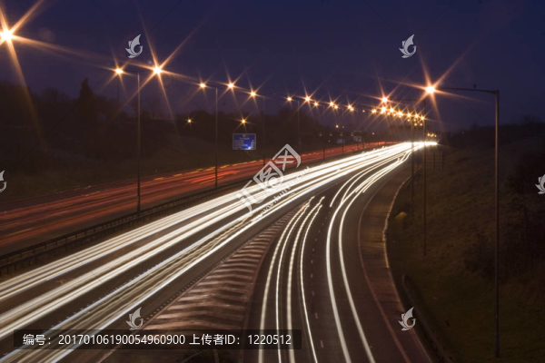 汽車輕軌在英國(guó)M1；英國(guó)。