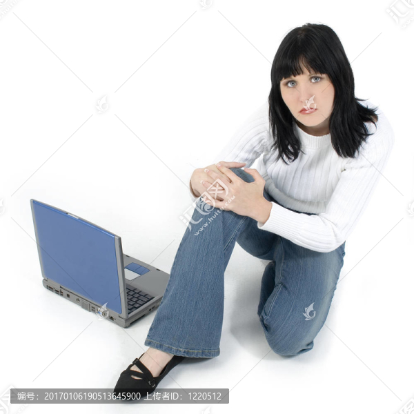 青少年女性筆記本電腦