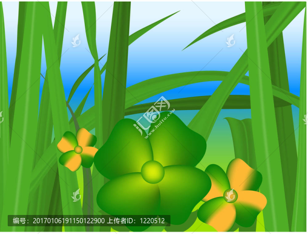 綠色的草