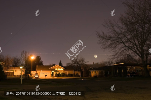 附近的晚上