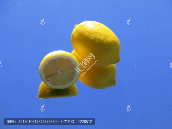 檸檬中的藍色
