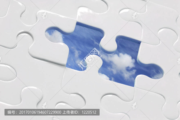 藍色的天空拼圖