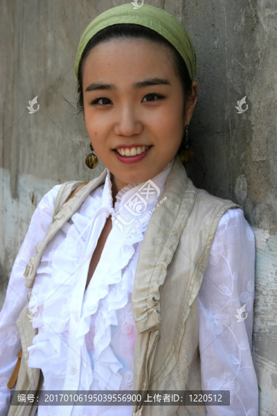 亞洲女孩的微笑