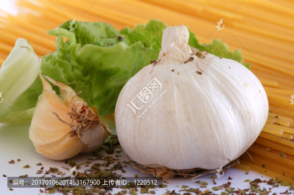 大蒜和意大利面