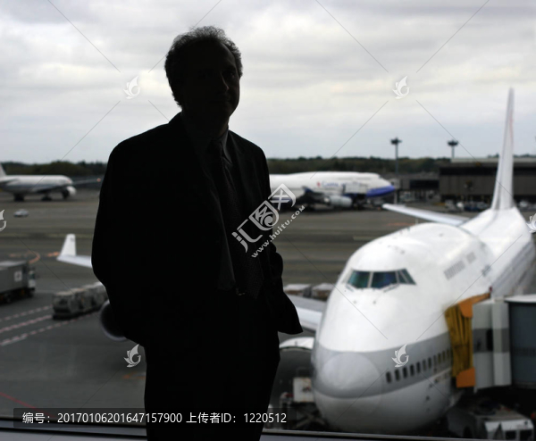 在機場