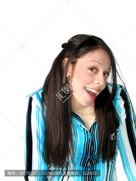 年輕的西班牙女人驚訝