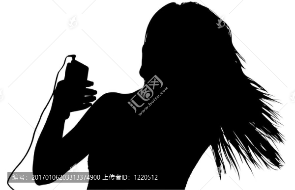 帶有剪輯路徑數(shù)字音樂的剪影