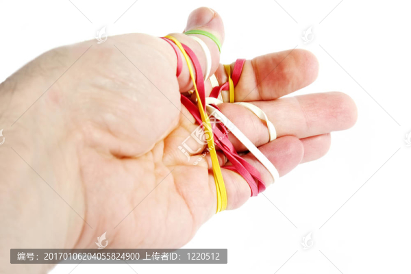 橡皮筋纏