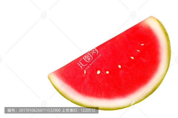 白色背景的西瓜片