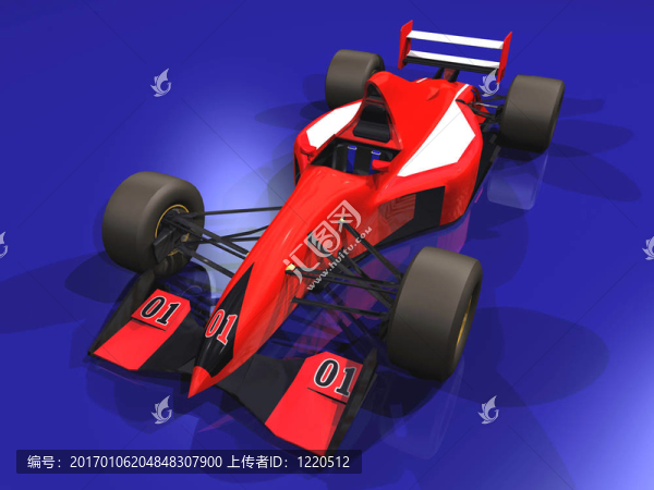 F1紅色賽車1