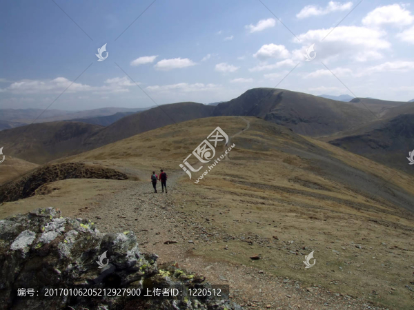 從hopegill頭觀；英格蘭湖區(qū)；英國