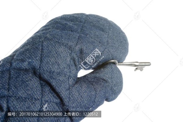 帶鑰匙的烤箱手套