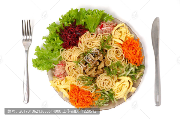 牛肉蔬菜隔離面