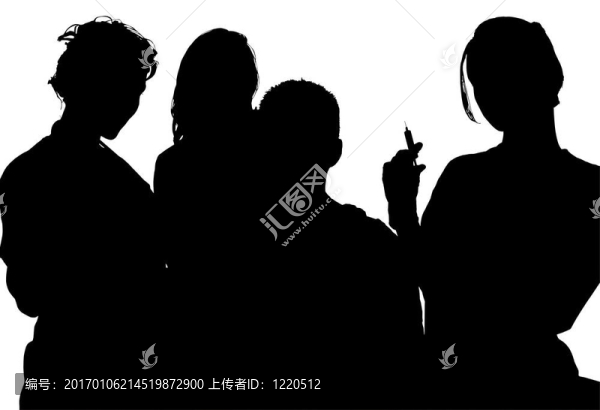 護(hù)士夾路剪影