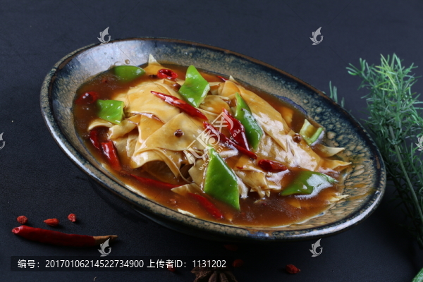 尖椒石屏豆皮