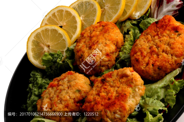 油炸蟹肉魚糕
