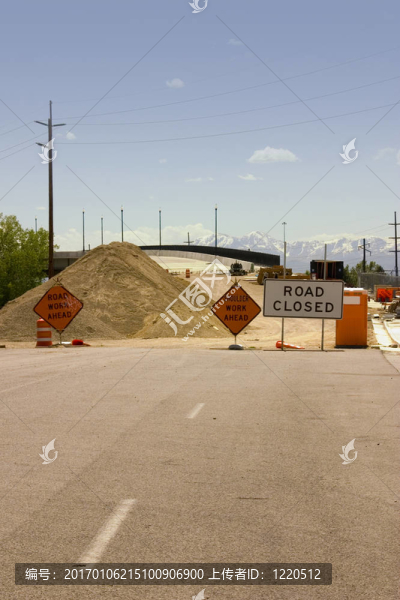 施工現(xiàn)場(chǎng)及道路封閉標(biāo)志