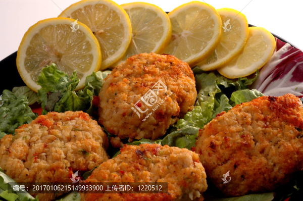 油炸蟹肉魚糕