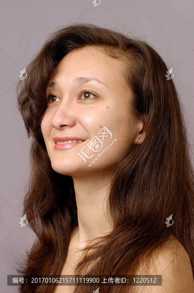快樂的女孩的臉