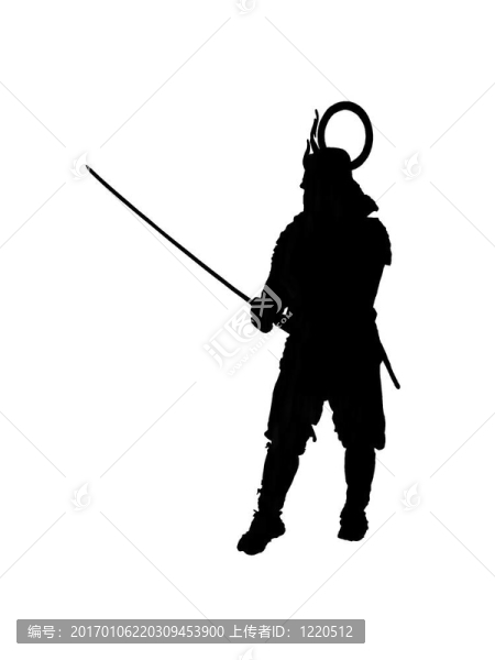 日本武士的剪影