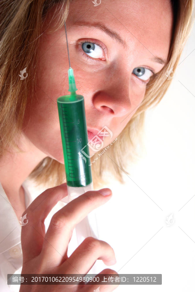 女人用注射器