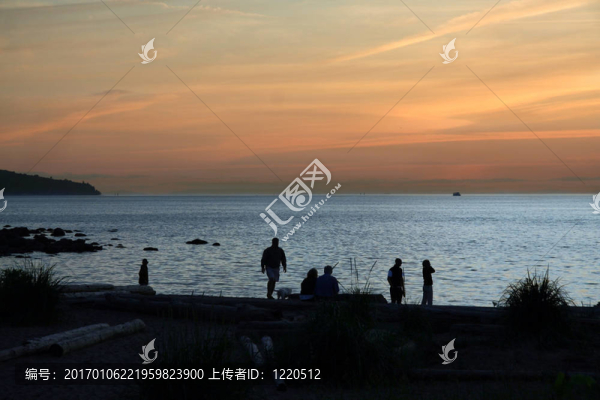 日落海灘