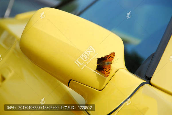 黃色跑車鏡