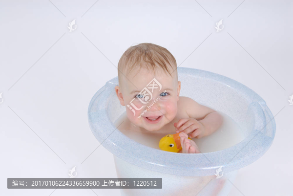 在浴室里