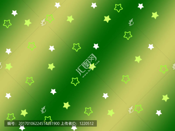 在綠色的星星