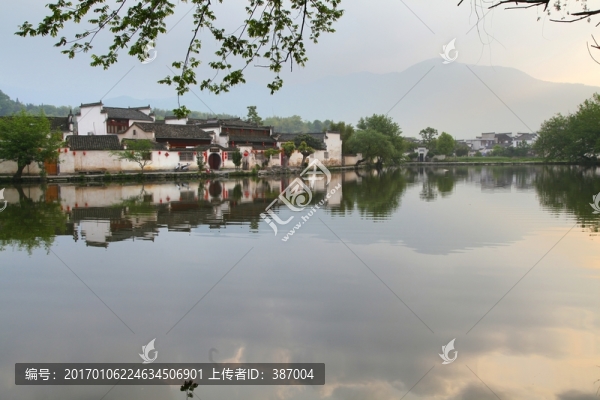 安徽宏村,南湖